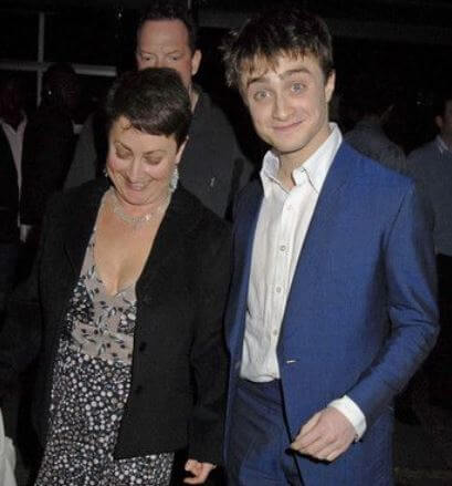 Marcia Gresham with her son Daniel Radcliffe.